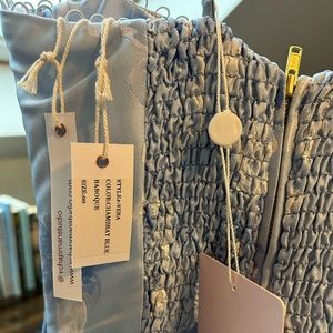The Vera Dress in Chambray Blue Baroque - 00
